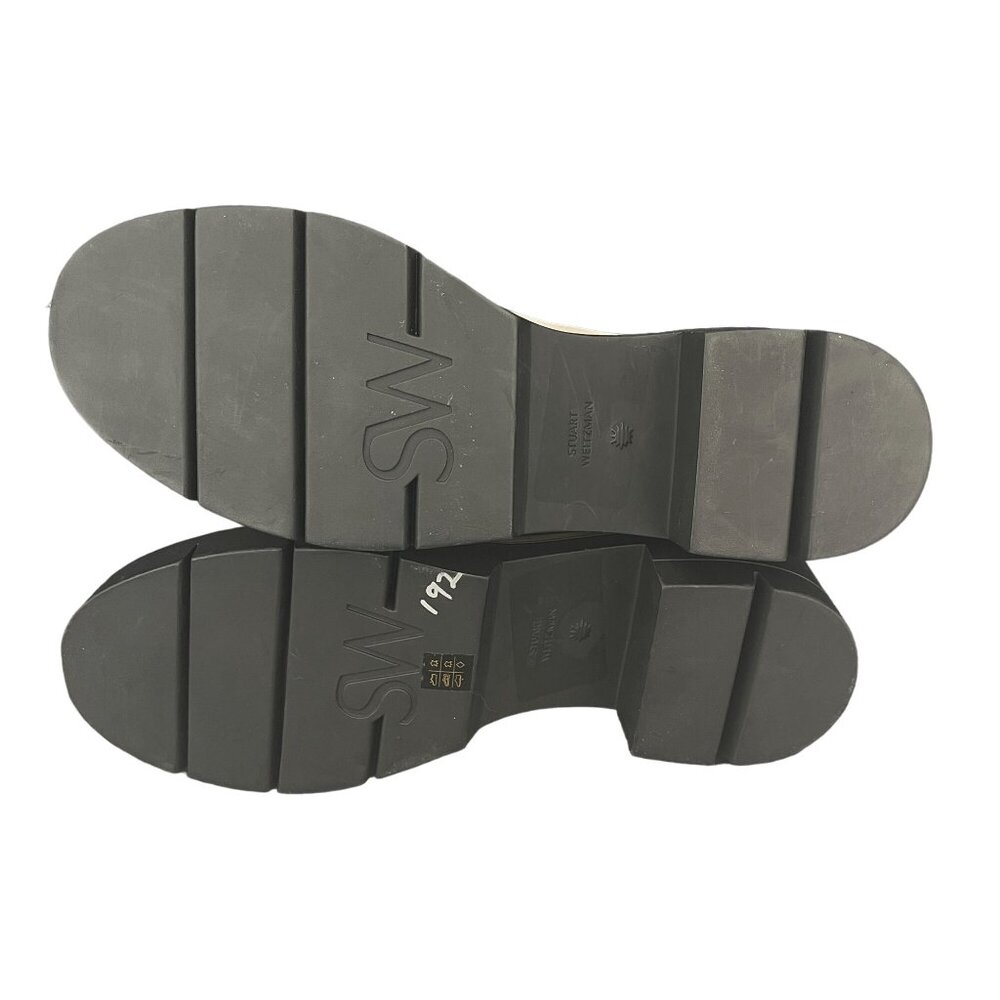 Stuart Weitzman Norah Chelsea Cream Leather Platform Boots, Size 10C WORN ONCE - Picture 9 of 10